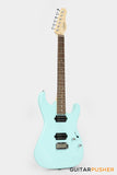 Corona Guitars Modern Standard (HH) S-Style Electric Guitar w/ Indian Laurel Fingerboard & Gig Bag - Daphne Blue
