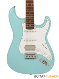 Corona Guitars Standard Plus ST (HSS) S-Style Electric Guitar w/ Gig Bag - Daphne Blue