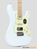 Crafter Guitars Charlotte S MP OW, S-Style HSS Electric Guitar, Roasted Maple Neck/Roasted Maple Fingerboard, w/ Gig Bag - Olympic White