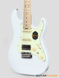 Crafter Guitars Charlotte S MP OW, S-Style HSS Electric Guitar, Roasted Maple Neck/Roasted Maple Fingerboard, w/ Gig Bag - Olympic White