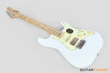 Crafter Guitars Charlotte S MP OW, S-Style HSS Electric Guitar, Roasted Maple Neck/Roasted Maple Fingerboard, w/ Gig Bag - Olympic White
