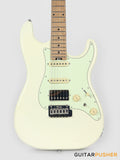 Crafter Guitars Charlotte S VVS MP MW, S-Style HSS Electric Guitar, Roasted Maple Neck/Roasted Maple Fingerboard, w/ Gig Bag - Malty White