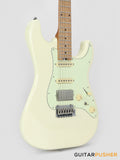 Crafter Guitars Charlotte S VVS MP MW, S-Style HSS Electric Guitar, Roasted Maple Neck/Roasted Maple Fingerboard, w/ Gig Bag - Malty White