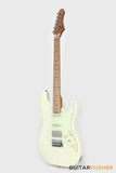 Crafter Guitars Charlotte S VVS MP MW, S-Style HSS Electric Guitar, Roasted Maple Neck/Roasted Maple Fingerboard, w/ Gig Bag - Malty White