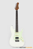 Crafter Guitars Charlotte S VVS RS OW, S-Style HSS Electric Guitar, Roasted Maple Neck/Rosewood Fingerboard, w/ Gig Bag - Olympic White
