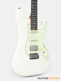 Crafter Guitars Charlotte S VVS RS OW, S-Style HSS Electric Guitar, Roasted Maple Neck/Rosewood Fingerboard, w/ Gig Bag - Olympic White