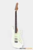 Crafter Guitars Charlotte S VVS RS OW, S-Style HSS Electric Guitar, Roasted Maple Neck/Rosewood Fingerboard, w/ Gig Bag - Olympic White