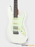 Crafter Guitars Charlotte S VVS RS OW, S-Style HSS Electric Guitar, Roasted Maple Neck/Rosewood Fingerboard, w/ Gig Bag - Olympic White