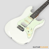 Crafter Guitars Charlotte S VVS RS OW, S-Style HSS Electric Guitar, Roasted Maple Neck/Rosewood Fingerboard, w/ Gig Bag - Olympic White