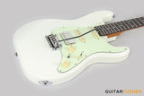 Crafter Guitars Charlotte S VVS RS OW, S-Style HSS Electric Guitar, Roasted Maple Neck/Rosewood Fingerboard, w/ Gig Bag - Olympic White