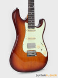 Crafter Guitars Charlotte S VVS RS TS, S-Style HSS Electric Guitar, Roasted Maple Neck/Rosewood Fingerboard, w/ Gig Bag - Tobacco Sunburst