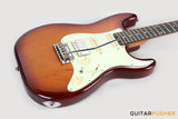Crafter Guitars Charlotte S VVS RS TS, S-Style HSS Electric Guitar, Roasted Maple Neck/Rosewood Fingerboard, w/ Gig Bag - Tobacco Sunburst