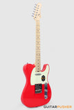 Crafter Guitars Charlotte T MP VR, T-Style Electric Guitar, Roasted Maple Neck/Roasted Maple Fingerboard, w/ Gig Bag - Vintage Red