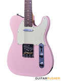 Crafter Guitars Charlotte T RS SP, T-Style Electric Guitar, Maple Neck/Rosewood Fingerboard, w/ Gig Bag - Seoul Pink