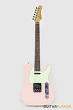 Crafter Guitars Charlotte T RS SP, T-Style Electric Guitar, Maple Neck/Rosewood Fingerboard, w/ Gig Bag - Seoul Pink