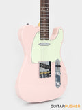 Crafter Guitars Charlotte T RS SP, T-Style Electric Guitar, Maple Neck/Rosewood Fingerboard, w/ Gig Bag - Seoul Pink