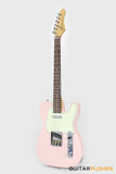 Crafter Guitars Charlotte T RS SP, T-Style Electric Guitar, Maple Neck/Rosewood Fingerboard, w/ Gig Bag - Seoul Pink