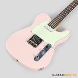 Crafter Guitars Charlotte T RS SP, T-Style Electric Guitar, Maple Neck/Rosewood Fingerboard, w/ Gig Bag - Seoul Pink