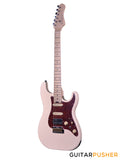 Crafter Guitars Crema S MP SP, S-Style HSS Electric Guitar, Maple Neck/Maple Fingerboard, w/ Gig Bag - Seoul Pink