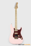 Crafter Guitars Crema S MP SP, S-Style HSS Electric Guitar, Maple Neck/Maple Fingerboard, w/ Gig Bag - Seoul Pink