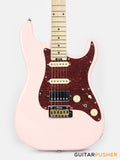 Crafter Guitars Crema S MP SP, S-Style HSS Electric Guitar, Maple Neck/Maple Fingerboard, w/ Gig Bag - Seoul Pink