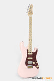 Crafter Guitars Crema S MP SP, S-Style HSS Electric Guitar, Maple Neck/Maple Fingerboard, w/ Gig Bag - Seoul Pink