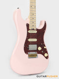 Crafter Guitars Crema S MP SP, S-Style HSS Electric Guitar, Maple Neck/Maple Fingerboard, w/ Gig Bag - Seoul Pink