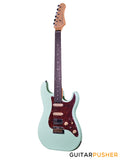 Crafter Guitars Crema S RS AG, S-Style HSS Electric Guitar, Maple Neck/Rosewood Fingerboard, w/ Gig Bag - Ara Green