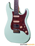Crafter Guitars Crema S RS AG, S-Style HSS Electric Guitar, Maple Neck/Rosewood Fingerboard, w/ Gig Bag - Ara Green