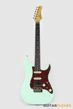 Crafter Guitars Crema S RS AG, S-Style HSS Electric Guitar, Maple Neck/Rosewood Fingerboard, w/ Gig Bag - Ara Green