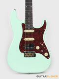 Crafter Guitars Crema S RS AG, S-Style HSS Electric Guitar, Maple Neck/Rosewood Fingerboard, w/ Gig Bag - Ara Green