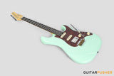 Crafter Guitars Crema S RS AG, S-Style HSS Electric Guitar, Maple Neck/Rosewood Fingerboard, w/ Gig Bag - Ara Green