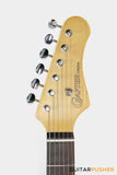 Crafter Guitars Crema S RS VR, S-Style HSS Electric Guitar, Maple Neck/Rosewood Fingerboard, w/ Gig Bag - Vintage Red