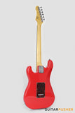 Crafter Guitars Crema S RS VR, S-Style HSS Electric Guitar, Maple Neck/Rosewood Fingerboard, w/ Gig Bag - Vintage Red