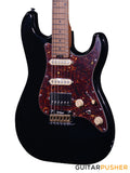 Crafter Guitars Crema S VVS MP CB, S-Style HSS Electric Guitar, Roasted Maple Neck/Roasted Maple Fingerboard, w/ Gig Bag - Cosmic Black