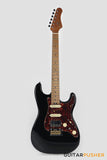Crafter Guitars Crema S VVS MP CB, S-Style HSS Electric Guitar, Roasted Maple Neck/Roasted Maple Fingerboard, w/ Gig Bag - Cosmic Black
