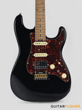 Crafter Guitars Crema S VVS MP CB, S-Style HSS Electric Guitar, Roasted Maple Neck/Roasted Maple Fingerboard, w/ Gig Bag - Cosmic Black