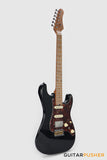 Crafter Guitars Crema S VVS MP CB, S-Style HSS Electric Guitar, Roasted Maple Neck/Roasted Maple Fingerboard, w/ Gig Bag - Cosmic Black