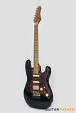 Crafter Guitars Crema S VVS MP CB, S-Style HSS Electric Guitar, Roasted Maple Neck/Roasted Maple Fingerboard, w/ Gig Bag - Cosmic Black