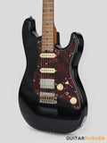 Crafter Guitars Crema S VVS MP CB, S-Style HSS Electric Guitar, Roasted Maple Neck/Roasted Maple Fingerboard, w/ Gig Bag - Cosmic Black