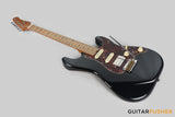 Crafter Guitars Crema S VVS MP CB, S-Style HSS Electric Guitar, Roasted Maple Neck/Roasted Maple Fingerboard, w/ Gig Bag - Cosmic Black