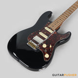 Crafter Guitars Crema S VVS MP CB, S-Style HSS Electric Guitar, Roasted Maple Neck/Roasted Maple Fingerboard, w/ Gig Bag - Cosmic Black