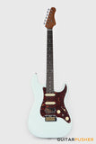 Crafter Guitars Crema S VVS RS DB, S-Style HSS Electric Guitar, Roasted Maple Neck/Rosewood Fingerboard, w/ Gig Bag - Day Blue