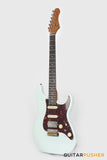 Crafter Guitars Crema S VVS RS DB, S-Style HSS Electric Guitar, Roasted Maple Neck/Rosewood Fingerboard, w/ Gig Bag - Day Blue