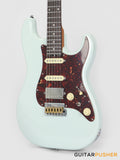 Crafter Guitars Crema S VVS RS DB, S-Style HSS Electric Guitar, Roasted Maple Neck/Rosewood Fingerboard, w/ Gig Bag - Day Blue
