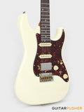Crafter Guitars Crema S VVS RS MW, S-Style HSS Electric Guitar, Roasted Maple Neck/Rosewood Fingerboard, w/ Gig Bag - Malty White