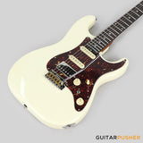 Crafter Guitars Crema S VVS RS MW, S-Style HSS Electric Guitar, Roasted Maple Neck/Rosewood Fingerboard, w/ Gig Bag - Malty White