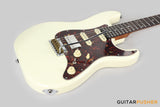 Crafter Guitars Crema S VVS RS MW, S-Style HSS Electric Guitar, Roasted Maple Neck/Rosewood Fingerboard, w/ Gig Bag - Malty White