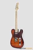Crafter Guitars Crema T MP TS, T-Style Electric Guitar, Maple Neck/Maple Fingerboard, w/ Gig Bag - Tobacco Sunburst
