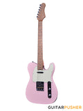Crafter Guitars Modern Seoul 50's T VVS MP SP, T-Style Electric Guitar, Roasted Maple Neck/Roasted Maple Fingerboard, w/ Gig Bag - Seoul Pink